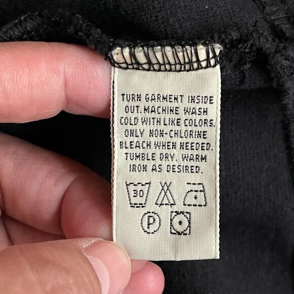 Eddie Bauer Tank Shift Dress Women Size XL Tall Black 100% Cotton V Neck Pockets - Picture 7 of 12